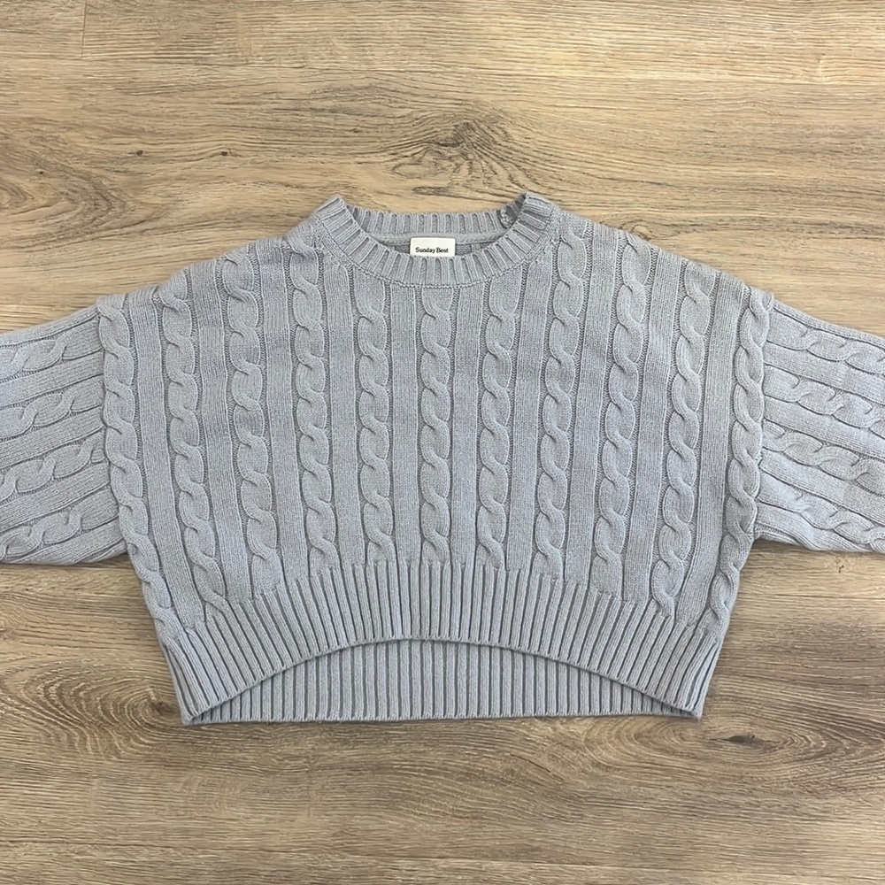 Chunky cropped sweater